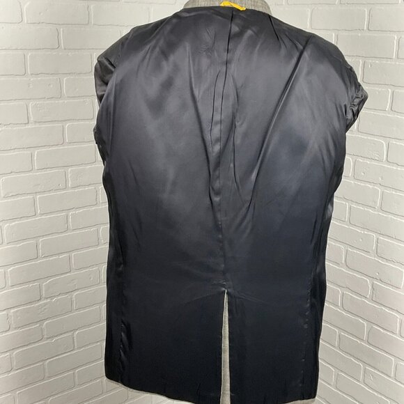 Sterling & Hunt Kuppenheimer Blazer Men‎ 44 Black White Plaid Premier Ed USA VTG - Picture 10 of 16